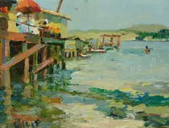 Selden Connor Gile, Sausalito, oil on canvas