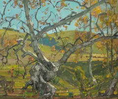William Wendt, Autumn Days, oil on canvas