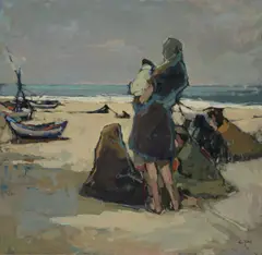 Si Chen Yuan, Point Nazaré, Portugal, oil on canvas