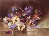 Franz Bischoff, Still Life with Pansies