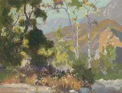 California Arroyo by Elmer Wachtel, oil on canvas, sold Apr 2025