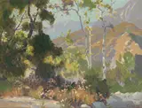 Elmer Wachtel, California Arroyo, oil on canvas