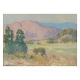 Maurice Braun, Mountains Inland from San Diego, oil on board