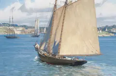 Christopher Blossom, Back to Gloucester, 2012, oil on canvas