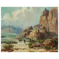 Jack Wilkinson Smith, Along the Apache Trail, oil on canvas