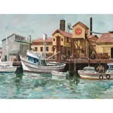 Roger Edward Kuntz, Newport Cannery, oil on canvas