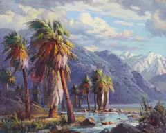 Paul Grimm, Storm, oil on canvas