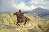 Gordon Coutts, The Pursuit, oil on canvas