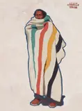 Logan Maxwell Hagege, Wrapped for Warmth, oil on Masonite