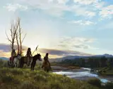 Robert Duncan, Morning Hunt, oil on canvas