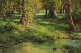 Clyde Aspevig, Summer Greens, oil on canvas