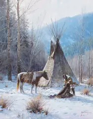 Martin Grelle, Winter Robe, oil on canvas