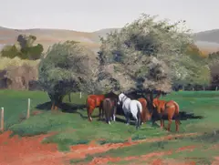 Gary Ernest Smith, Summer Shade, 1996, oil on linen