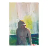 Paul Wonner, Girl with Sunglasses, 1963, gouache and graphite on paper