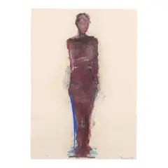 Manuel Neri, Vicola No. 7, 1987, charcoal, pastel and dry pigment on paper