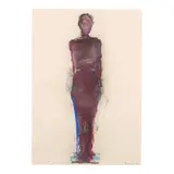 Manuel Neri, Vicola No. 7, 1987, charcoal, pastel and dry pigment on paper