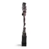 Stephen De Staebler, Left-Sided Figure Standing, 1981, bronze with oil-based pigment