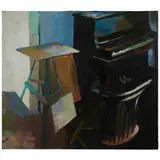 Bruce McGaw, Piano, circa 1963, oil on canvas