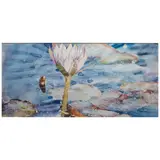 Joseph Raffael, Mid-Winter Lily, 1980, watercolor on paper