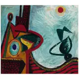 Hans Burkhardt, Figure in a Landscape