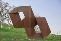 Charles Ginnever, Gemini (from the Flat Illusion Series), 1987, cor-ten steel