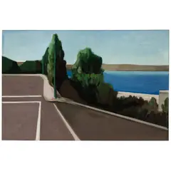 James Weeks, Street by the Bay, 1966, acrylic on canvas