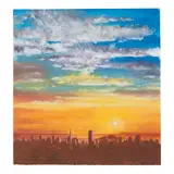 Paul Wonner, Twenty-Seven Studies for Romantic Views of San Francisco: #13 Blue-and-Gold Dawn
