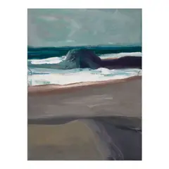 James Weeks, Pacific Ocean, Rocks and Surf, 1962, oil on canvas