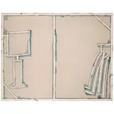 Craig Kauffman, Interior Grey #2, 1977, acrylic on paper and silk