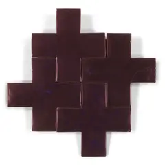 Untitled (Four Black Crosses) by Mary Corse, circa 1979, glazed ceramic on wood, sold Jun 2025