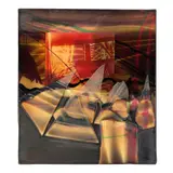 Helen Pashgian, Untitled, 1983, epoxy with mixed media collage on canvas on wood