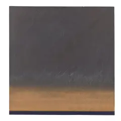 Eric Orr, 4,3,2, 1979, striated lead with gold leaf on panel