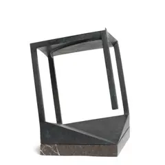 Tony DeLap, House of the Magician, 1986, bronze with marble base