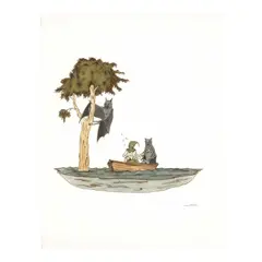 Untitled by Marcel Dzama, circa 2000, watercolor and ink on paper, sold Jun 2025