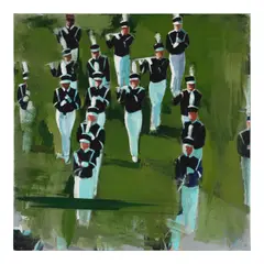 Christopher Brown, Band Study #3, 2016, oil on canvas