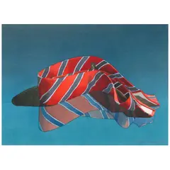 Mark Adams, Striped Tie, 1980, watercolor on paper