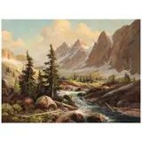 Robert William Wood, High Sierras, oil on canvas