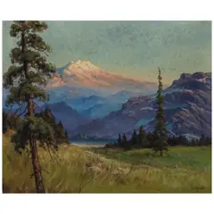 Mt. Shasta by Robert William Wood, 1933, oil on canvas, sold Aug 2025