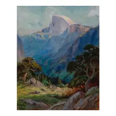 Arthur William Best, Yosemite, oil on Masonite