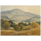 Percy Gray, Mount Tamalpais, watercolor and graphite on paper