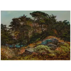 Albert Thomas Derome, Point Lobos, oil on canvasboard