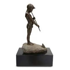 Clement John Barnhorn, Boy Pan with Frog, bronze and cement