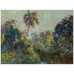 William Clapp, A Cuban River, oil on panel