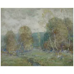 Ernest Albert, Creekside, oil on board