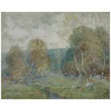 Ernest Albert, Creekside, oil on board