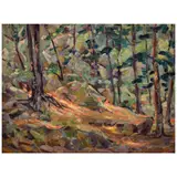 John Carl Doemling, Wooded Landscape, oil on board