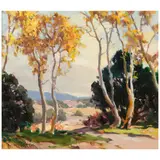 Fitch Burt Fulton, Sycamore Grove, oil on canvasboard