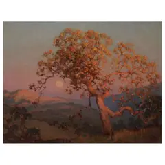 Frank Montague Moore, Fading Glow (Carmel Valley), 1930, oil on Masonite