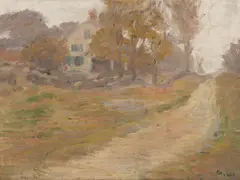Country Road by George Gardner Symons, oil on canvasboard, sold Aug 2025