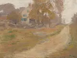 George Gardner Symons, Country Road, oil on canvasboard